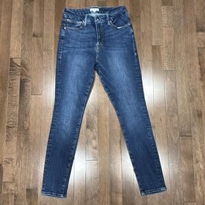 Good American Dark Blue High-Rise Skinny Jeans